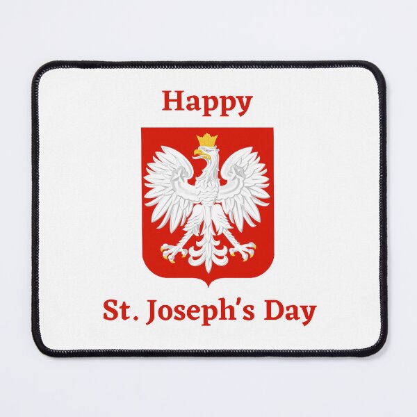 Item preview, Happy Saint Joseph's Day - Polish Eagle on Crest designed and sold by WigOutlet.