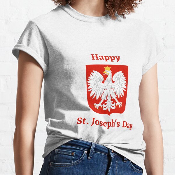 Item preview, Happy Saint Joseph's Day - Polish Eagle on Crest designed and sold by WigOutlet.