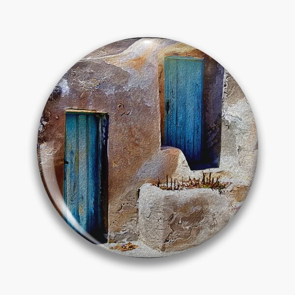 Item preview, Blue Doors - Santorini Photo Art designed and sold by well3eyond.