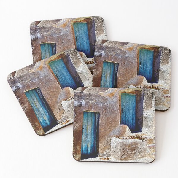 Item preview, Blue Doors - Santorini Photo Art designed and sold by well3eyond.