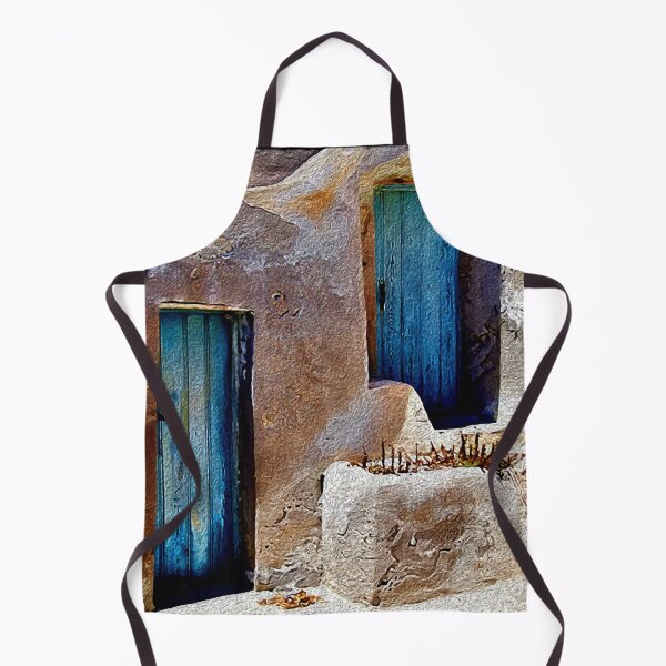 Item preview, Blue Doors - Santorini Photo Art designed and sold by well3eyond.