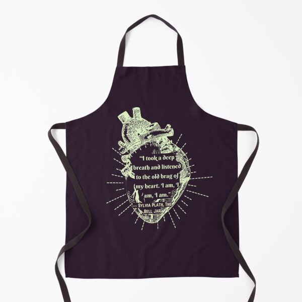 Item preview,  The Bell Jar quote by Sylvia Plath: I took a deep breath and listened to the old brag of my heart... designed and sold by artbleed.
