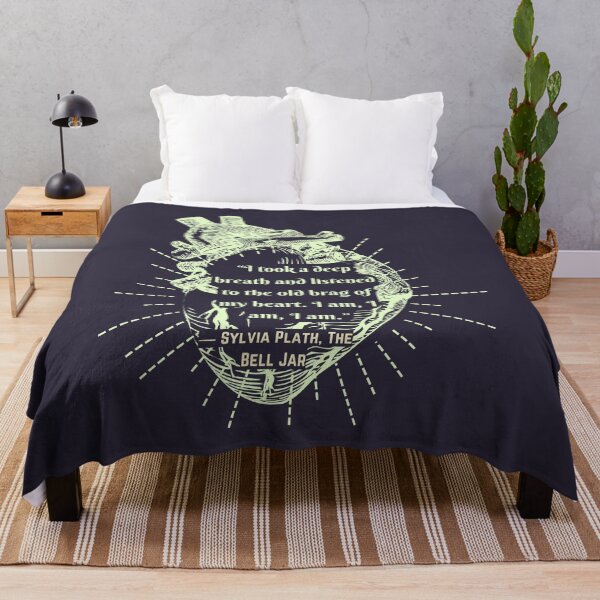 Item preview, The Bell Jar quote by Sylvia Plath: I took a deep breath and listened to the old brag of my heart... designed and sold by artbleed.