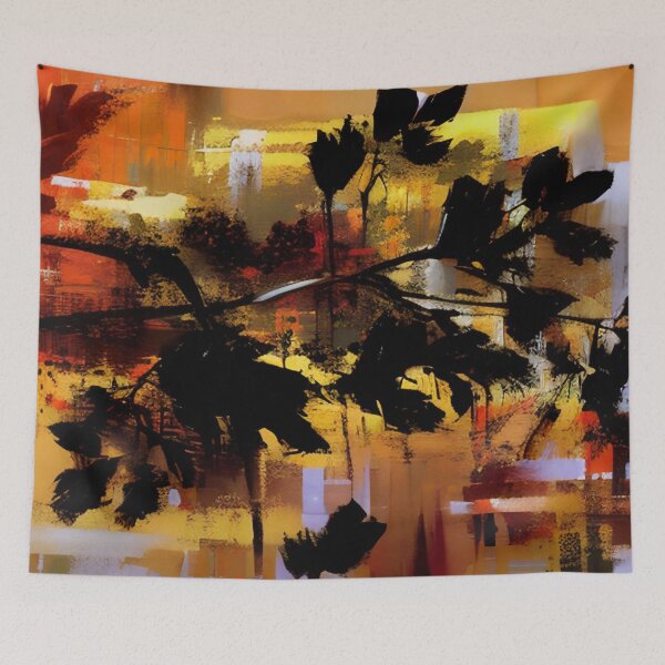 Item preview, Black Leaf Abstract  designed and sold by Dana Roper.