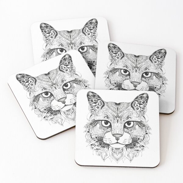 Item preview, Elegant black and white CAT designed and sold by LoLovi.