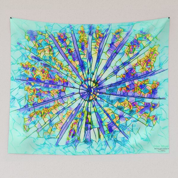 Item preview, Wheel In A Wheel (in blue) designed and sold by RiverDeeDesigns.