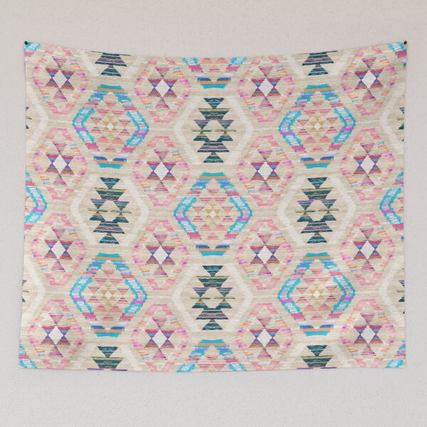 Item preview, Woven Textured Pastel Kilim Pattern designed and sold by micklyn.