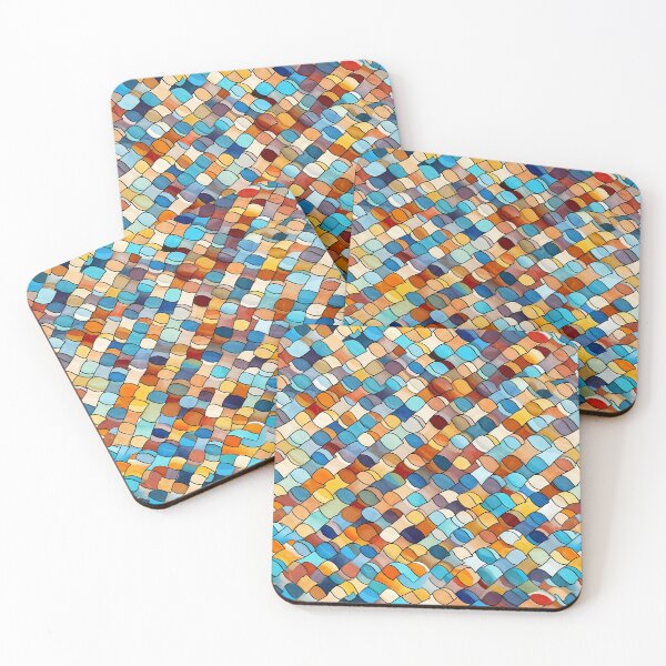 Item preview, Multicolored Glass Tile Pattern Art designed and sold by GiveMeMood.