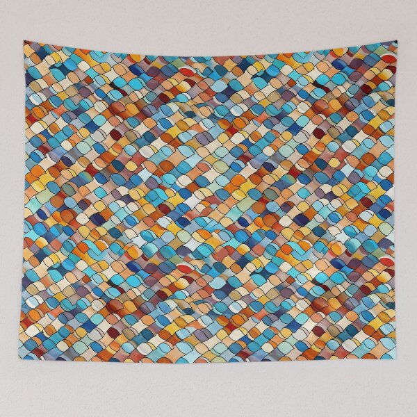 Item preview, Multicolored Glass Tile Pattern Art designed and sold by GiveMeMood.