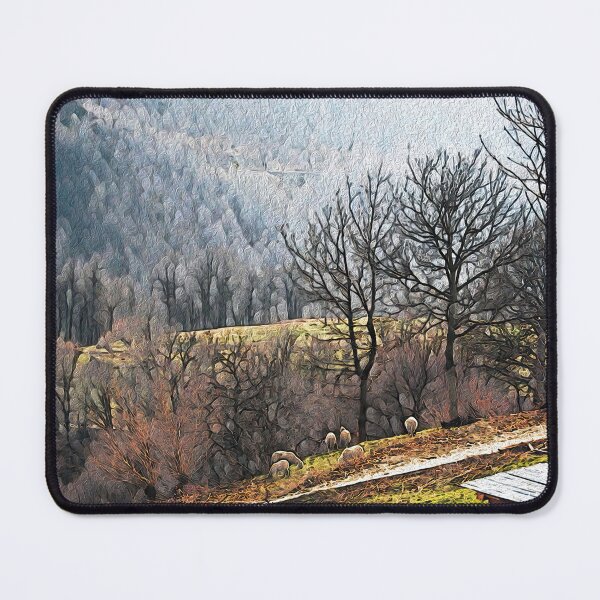 Item preview, HILLSIDE SHEEP IN NORTHERN ITALY designed and sold by ArtbyRolleen.
