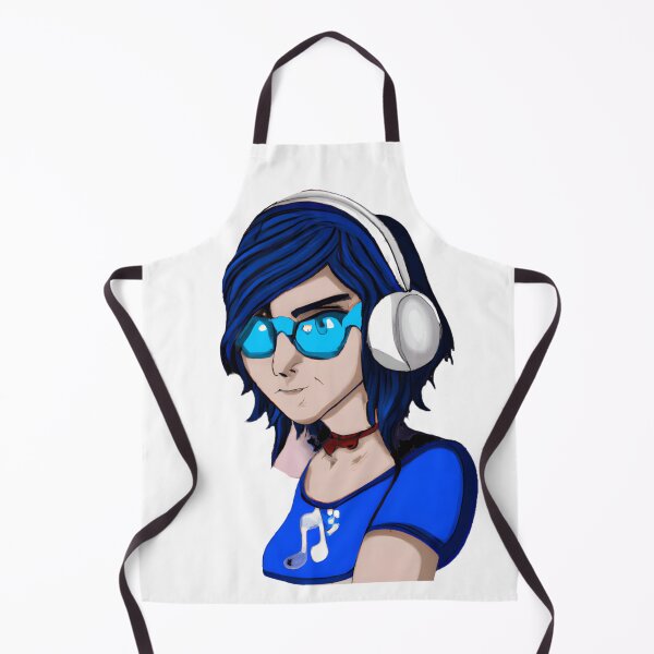 Item preview, girl with glasses and headphones designed and sold by JAFMArt.