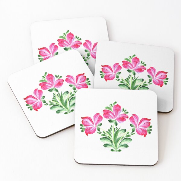 Item preview, Ukrainian art Petrykivka art Ukrainian pink flowers bouquet designed and sold by Sunflower-7.