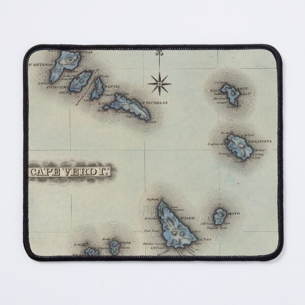 Item preview, Vintage Cape Verde Map (1823) designed and sold by BravuraMedia.