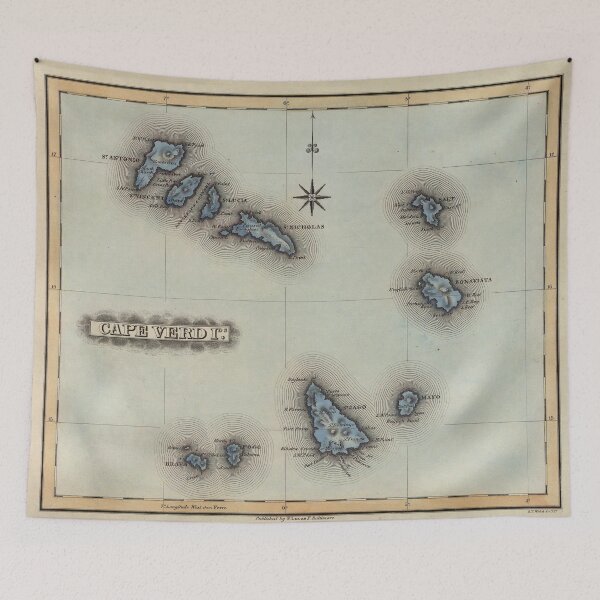 Item preview, Vintage Cape Verde Map (1823) designed and sold by BravuraMedia.