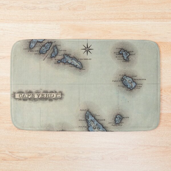 Item preview, Vintage Cape Verde Map (1823) designed and sold by BravuraMedia.