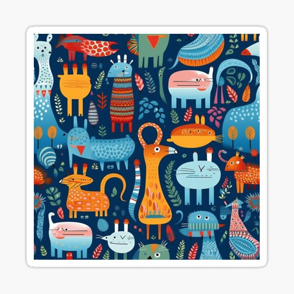 Item preview, Whimsical Animal Parade designed and sold by dopemukhin.