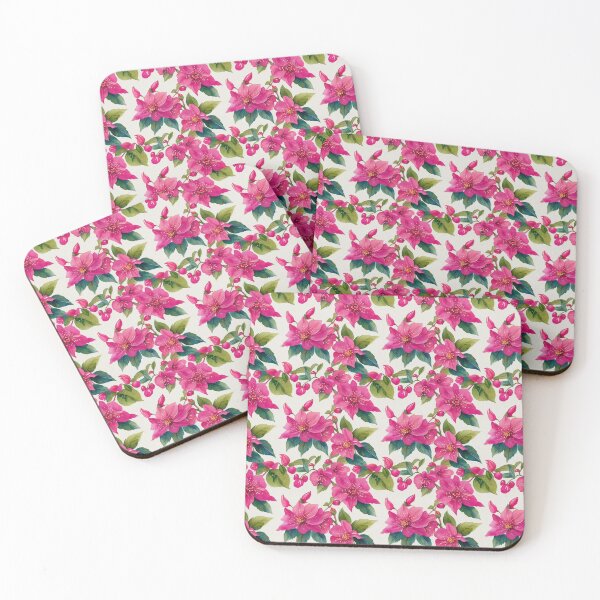 Item preview, Bewitching Fuchsia Flowers Watercolor Pattern - Unique and Perfect Design designed and sold by CelTopSkinz.