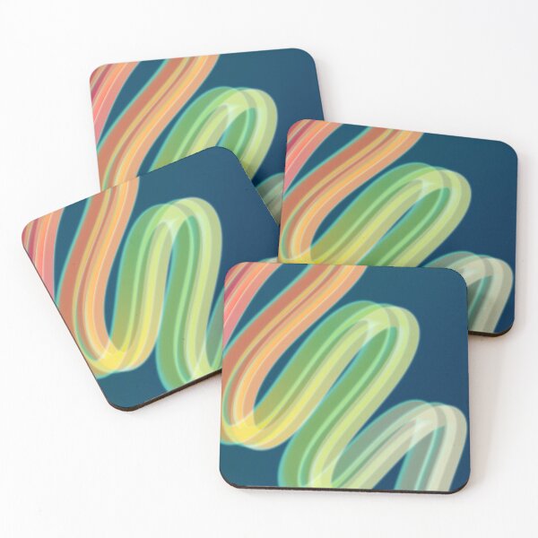Item preview, Rainbow Wave Dark Teal designed and sold by Courtney Nicholls.