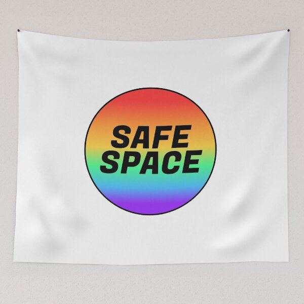 Item preview, LGBT safe space - pride month rainbow - Gay Ally designed and sold by Inspirationmotivation.