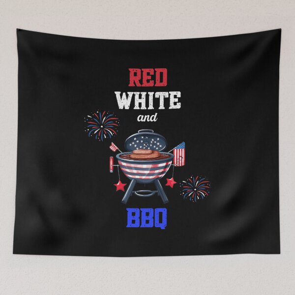 Item preview, Red White and BBQ Funny 4th of July Celebration Party Fireworks designed and sold by lesvalises.