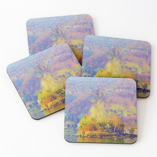 Item preview, LITTLE ISLAND ON LAKE COMO  designed and sold by ArtbyRolleen.