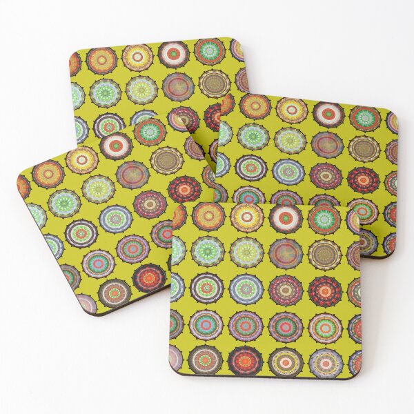 Item preview, Astro Chart Gemstone Mandalas (yellow) designed and sold by croweykid.