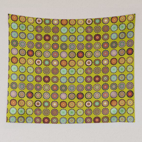 Item preview, Astro Chart Gemstone Mandalas (yellow) designed and sold by croweykid.