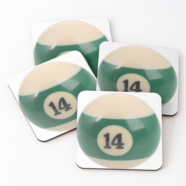 Item preview, number 14 green striped billiard ball designed and sold by gilmoregirlies.