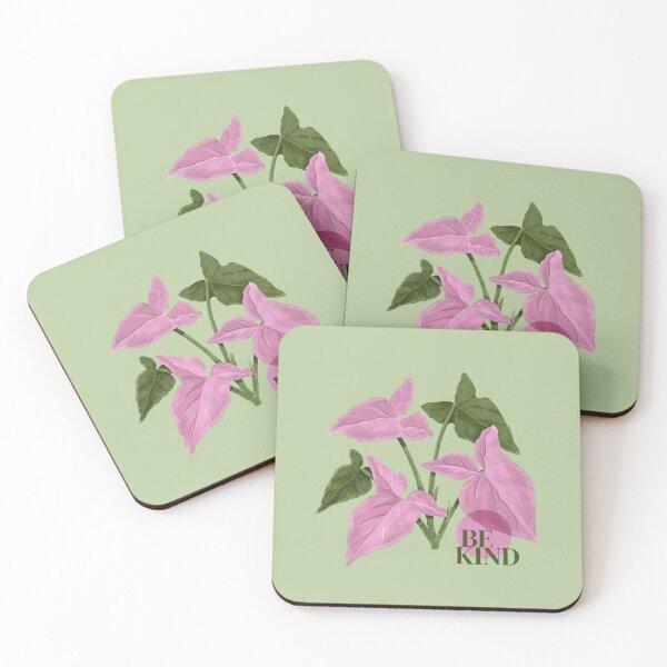 Item preview, Be Kind - Syngonium pink  designed and sold by Ilustropical.