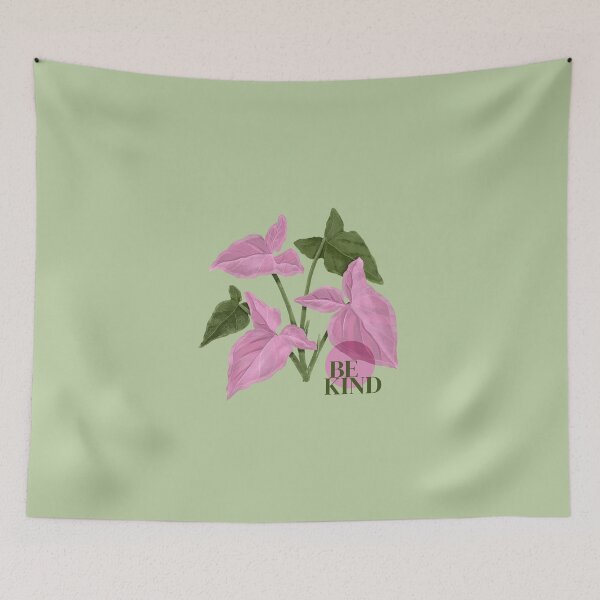 Item preview, Be Kind - Syngonium pink  designed and sold by Ilustropical.