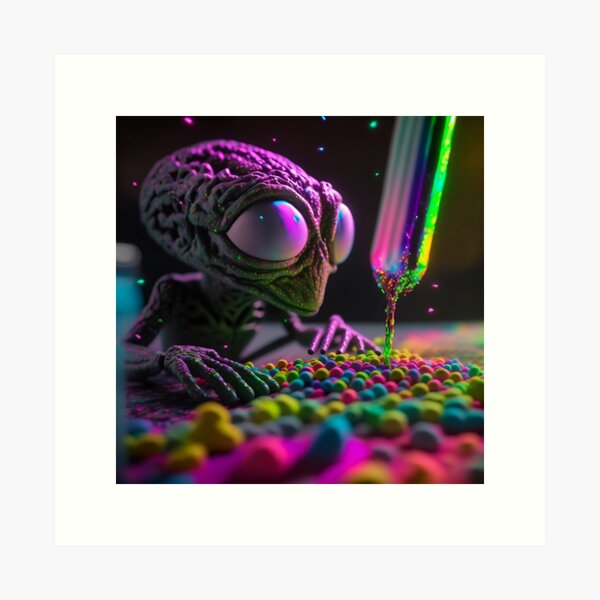 Item preview, alien in a colorful world designed and sold by MaiconFFC.
