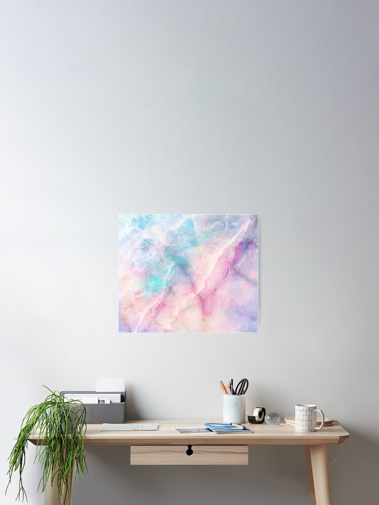 Iridescent Marble Poster