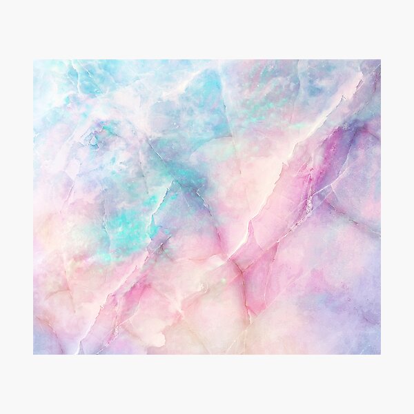 Iridescent Marble Photographic Print