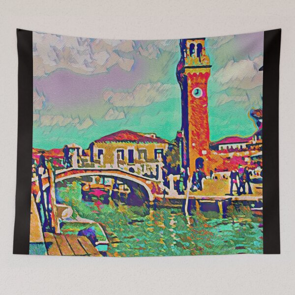 Item preview, MURANO TOWER AND BRIDGE designed and sold by ArtbyRolleen.
