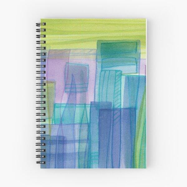 Item preview, Blue Violet Turquoise City Abstraction designed and sold by Alexandria Levin.