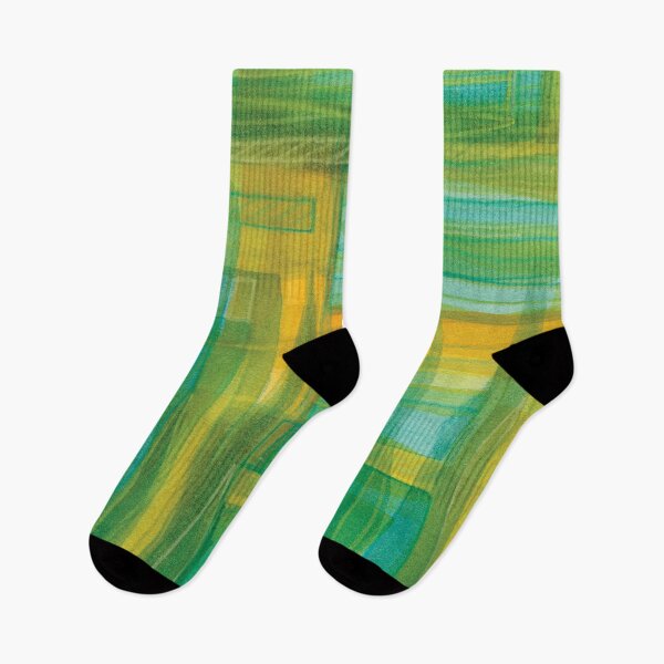 Item preview, Green Yellow Turquoise Marsh Abstraction designed and sold by Alexandria Levin.