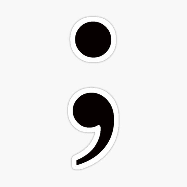 Semicolon Sticker