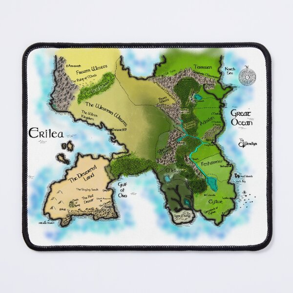 Item preview, Erilea Map designed and sold by Kaiigibsonnn.