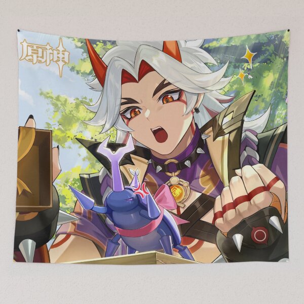 Item preview, Genshin Impact - Itto Official Birthday Artwork 2023 designed and sold by Krimsy.