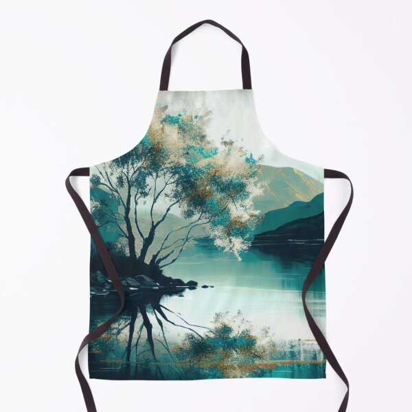 Item preview, Gold and Blue Lake Reflections designed and sold by TheArtMage.