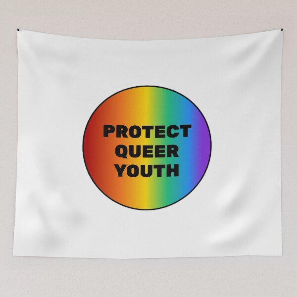 Item preview, Protect Queer Youth LGBT pride rainbow designed and sold by Inspirationmotivation.
