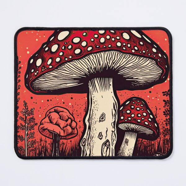 Item preview, Whimsical and Bold Amanita Mushroom designed and sold by curiouserthings.