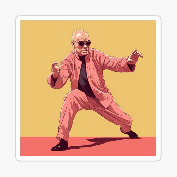 GTA 6 Art Shaolin Kung Fu Maître Sticker