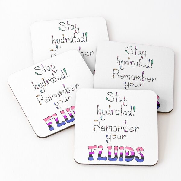 Item preview, “Remember Your Fluids” gender fluid pride designed and sold by NoniBeeArtwork.