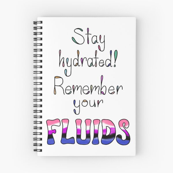 Item preview, “Remember Your Fluids” gender fluid pride designed and sold by NoniBeeArtwork.