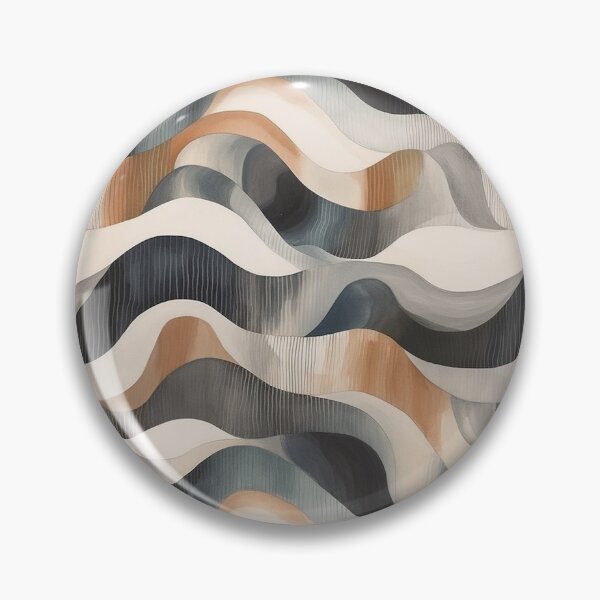 Item preview, Waves and Lines in Tan,Brown, and Gray designed and sold by Monochrome-Dog.