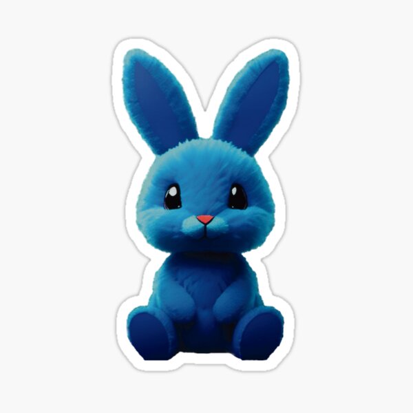 Item preview, blue bunny 2 designed and sold by Lisa Bittinger.