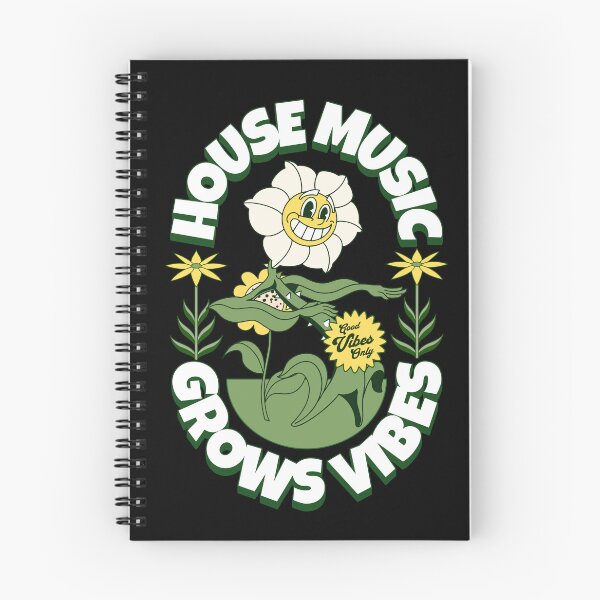 Item preview, HOUSE MUSIC  - Grows Vibes (White/Green/Yellow)  designed and sold by Discothreadz.