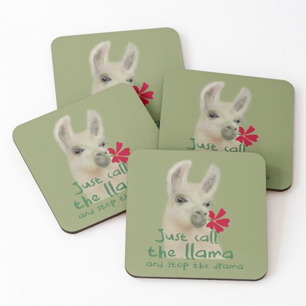 Item preview, Llama Drama with Flower designed and sold by Ale's Art.