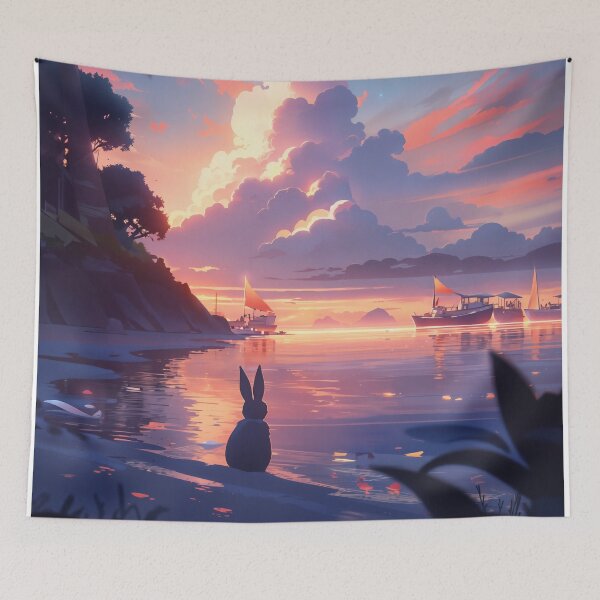 Item preview, Sunset Beach Rabbit designed and sold by berubettoart.